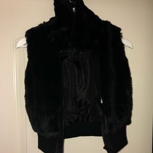 Faux fur vest